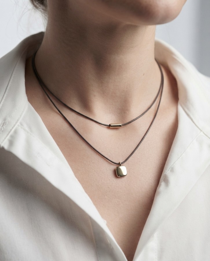 263 | Dviejų dalių minimalistinis kaklo papuošalas